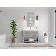 preview thumbnail 11 of 128, Willow Collections 42 x 22 Parker Single Bowl Sink Bathroom Vanity with 2 in Quartz