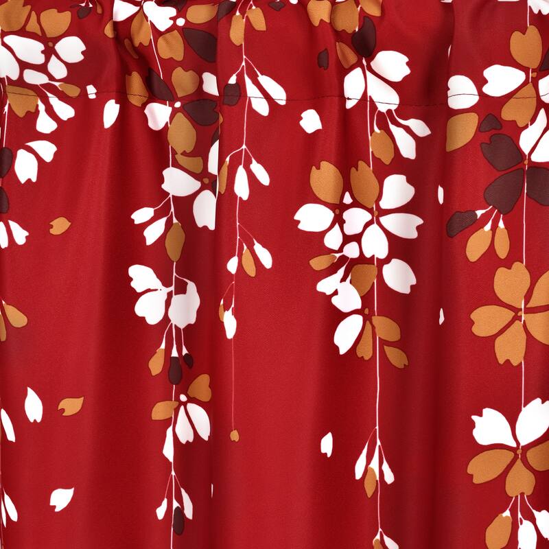 Lush Decor Weeping Flower Room Darkening Window Curtain Valance - 52x18