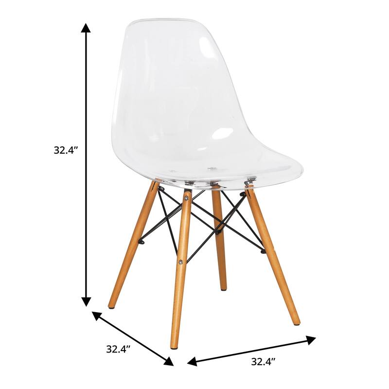 3-Piece Dining Set with 31-Inch Round Solid Wood Table and 2 Dining Chairs with Beech Wood Legs