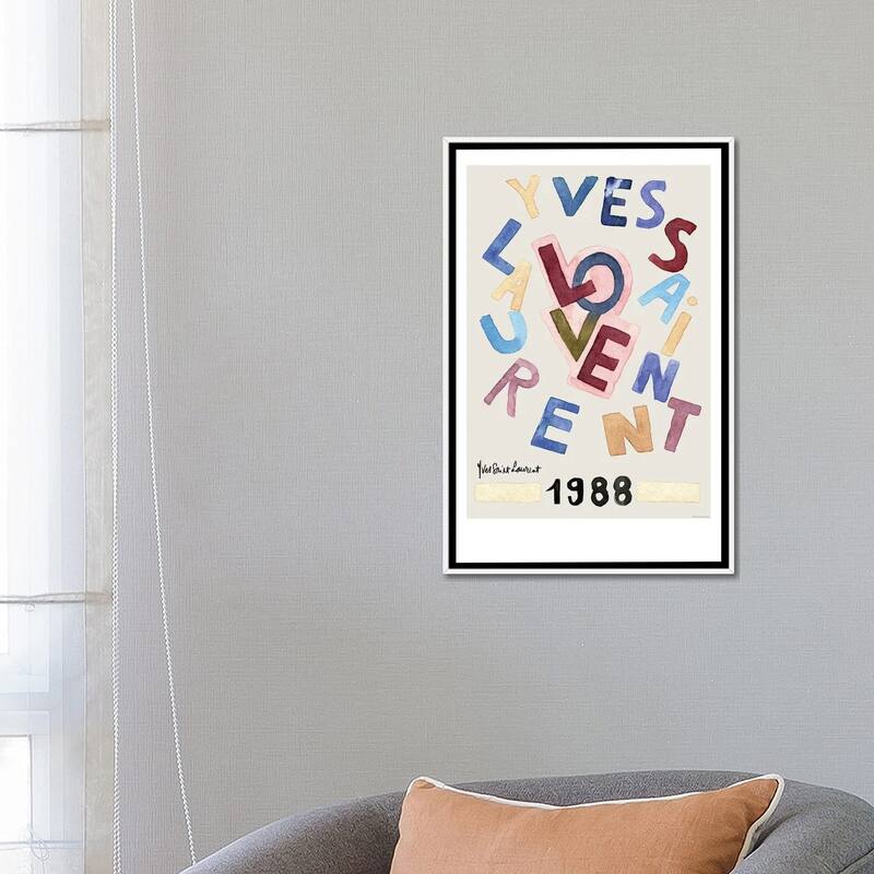 iCanvas "Vintage Love" by Mercedes Lopez Charro Framed Canvas Print