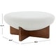 preview thumbnail 4 of 4, SAFAVIEH Couture Tailor Round Ottoman
