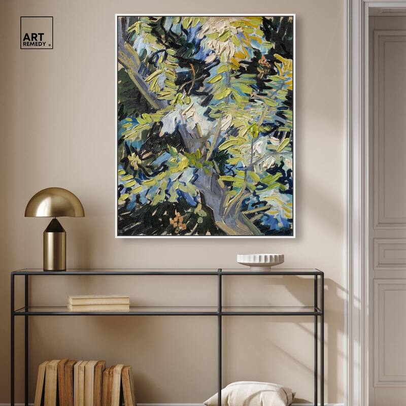 Blossoming Acacia Branches 1890 Canvas by Art Remedy