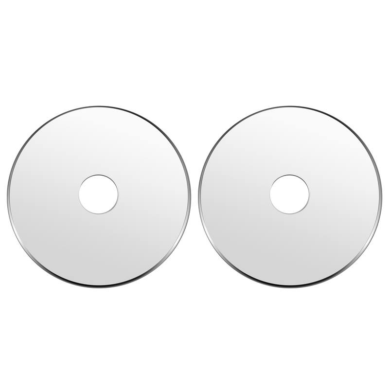 Aspen Creative Contemporary Chandelier&Light Fixture Canopy,Chrome,5-1/8" Diameter,1" Center Hole,2PK - Chrome