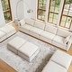 preview thumbnail 2 of 179, Mia Oversized Modular Sectional Fabric Sofa