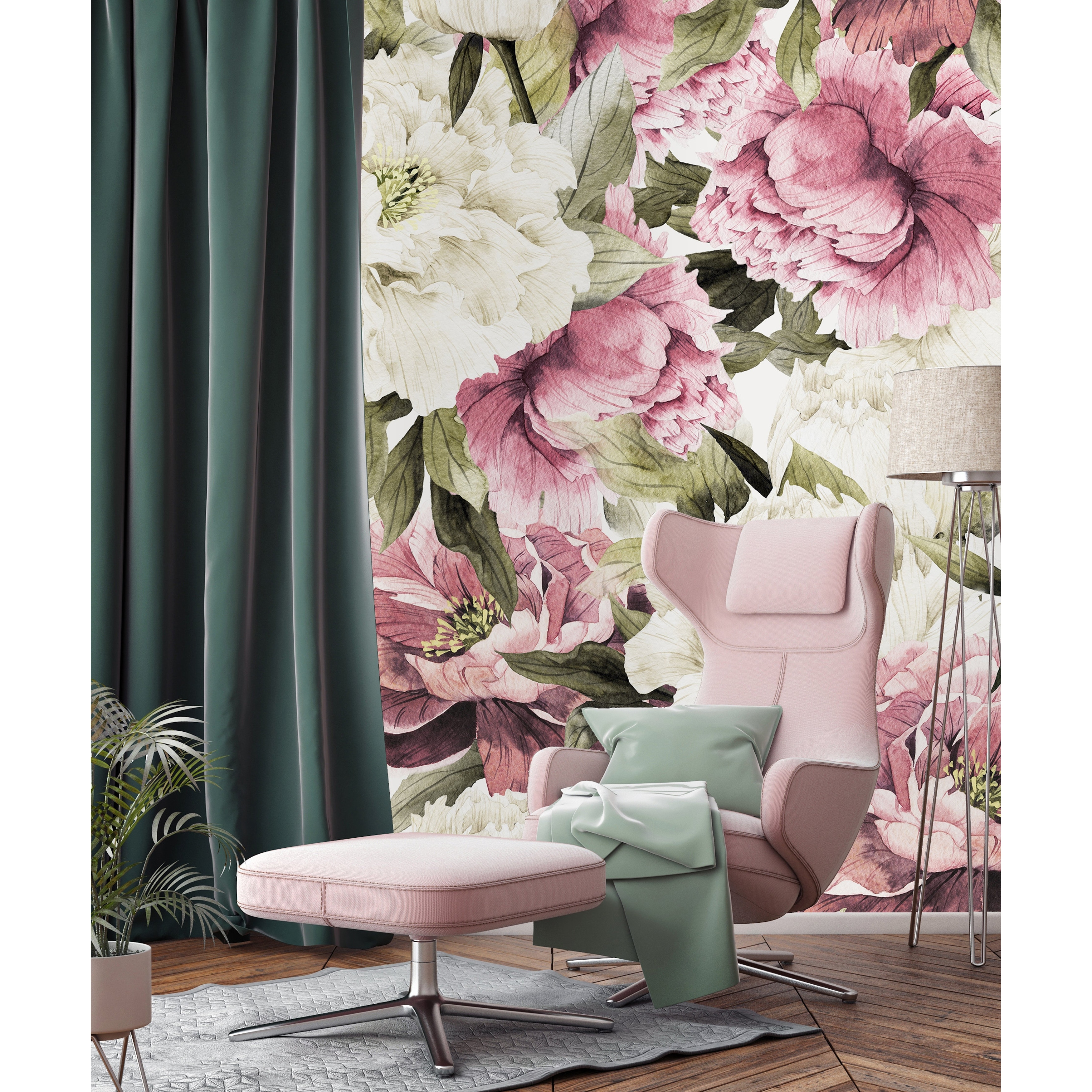 Pink And White Vintage Peonies Wallpaper Mural Overstock 32617048 100 W X 100 H #flower #peony #pink peony #pink flower #pink petals #petals of love #flower silhouette #womanly beauty #long black hair #hairstyle #femininity #feminine soft #feminine softness #feminine grace #treasures for you #for you with love #floral stories #macro captures #macroandfloral #macro art. pink and white vintage peonies wallpaper mural