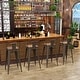 preview thumbnail 12 of 19, bar stools with backs set of 4 Counter Bar Stools with Wood metal stools