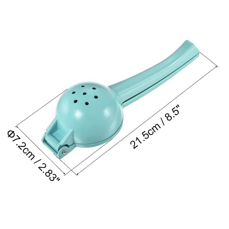 Manual Hand Squeezer, Aluminium Alloy Lemon Orange Citrus Juicer - 21.5cm/8.5 inch - Blue