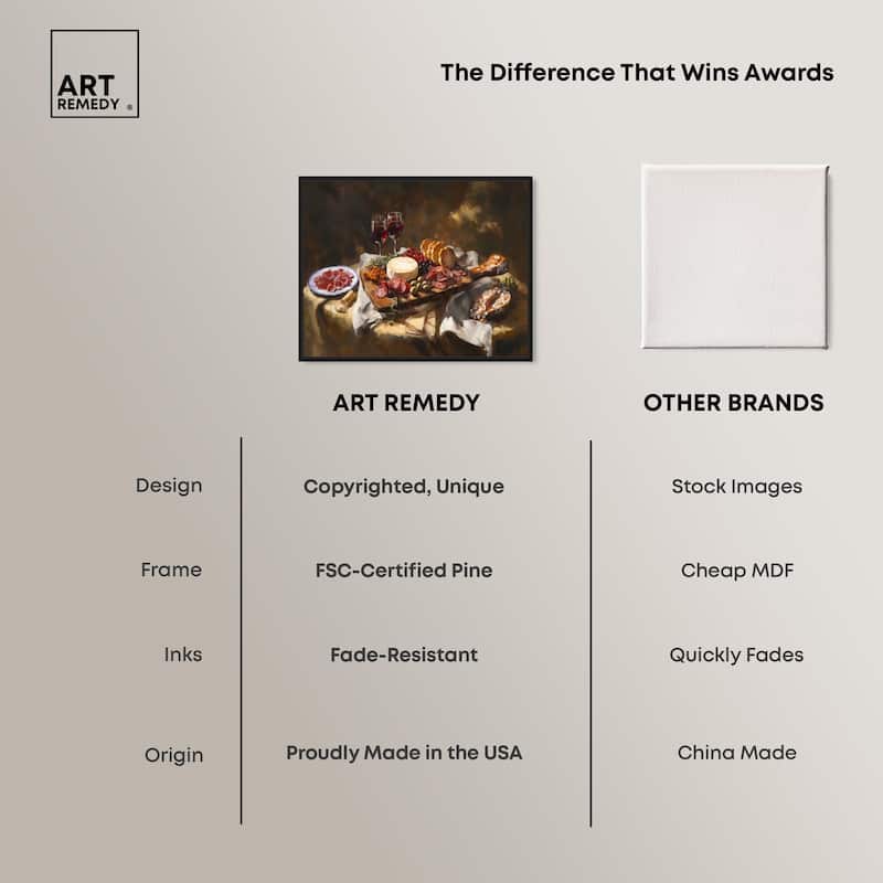 Art of Charcuterie Canvas by Art Remedy