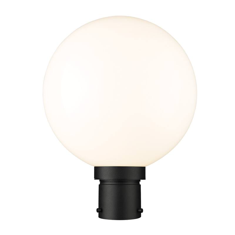 Z-Lite 597PHB Laurent 16" Tall Marine Grade Post Light with Shade - Black