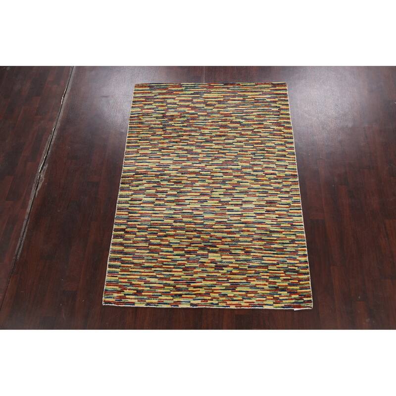 Modern Moroccan Oriental Home Decor Area Rug Handmade Wool Carpet - 5'4" x 7'7"