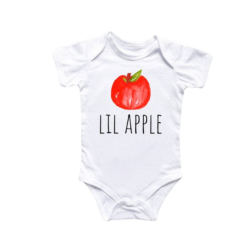 Apple Fall Autumn - Baby Boy Girl Clothes Infant Bodysuit Funny Cute Newborn - Blue - 0-3M