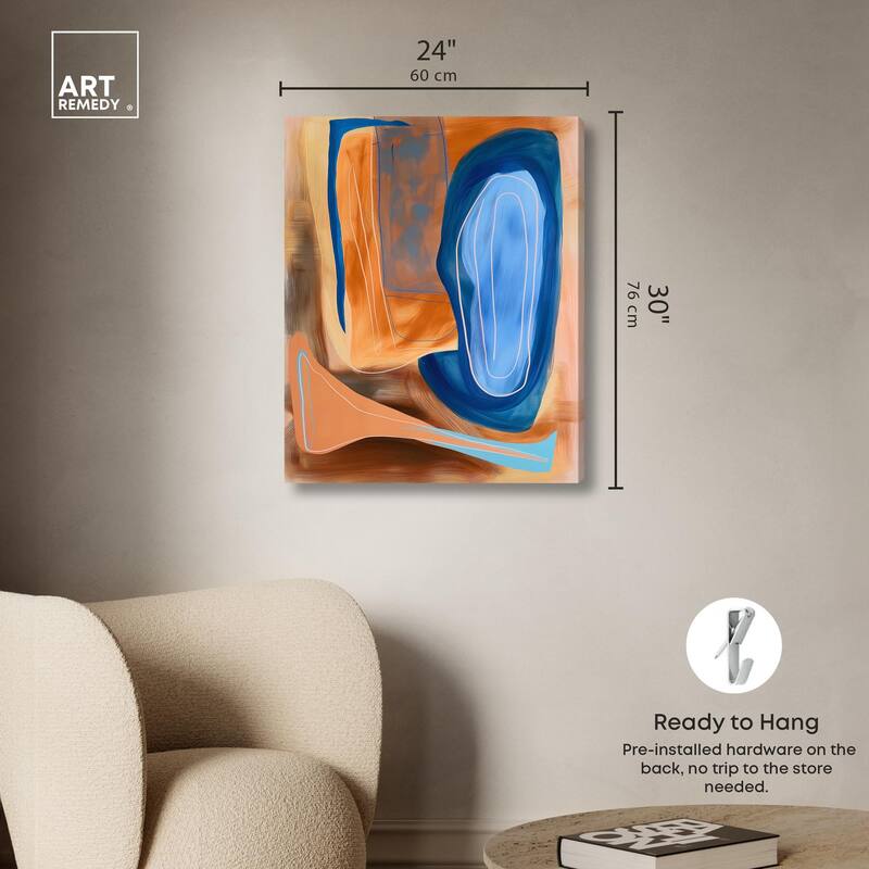 An Abstract Oil I Canvas by Art Remedy, Gallery Wrapped