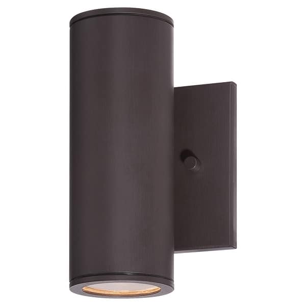 slide 2 of 8, The Great Outdoors 1 Light 7.75" Height LED Outdoor Wall Sconce in Dorian Bronze