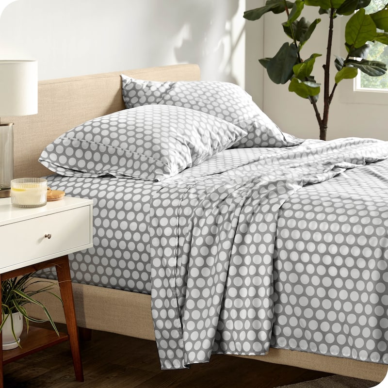 Bare Home Double Brushed Deep Pocket Printed Sheet Set