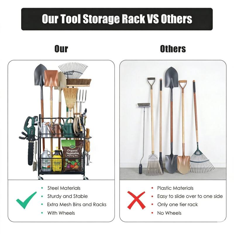 Garden Steel Tools storage Organizer Garden Tool Holders