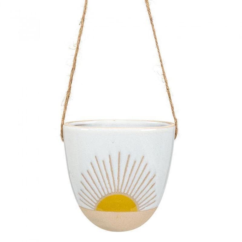 Sun Beams Pattern On Hanging Planter