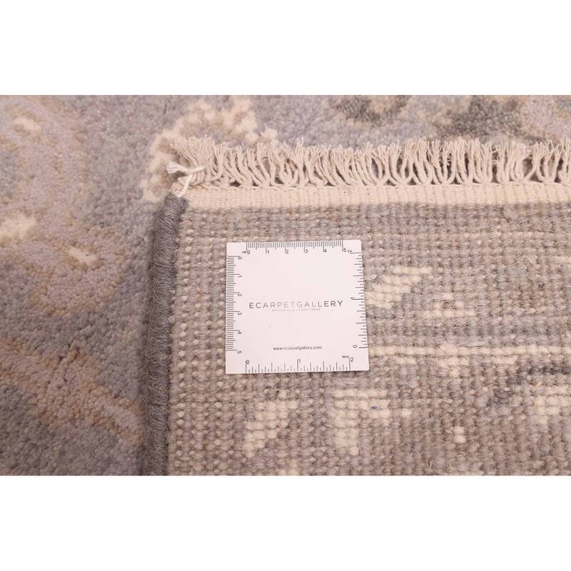 ECARPETGALLERY Hand-knotted Royal Oushak Grey Wool Rug - 5'0 x 8'0