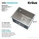preview thumbnail 88 of 158, KRAUS Standart PRO Undermount Single Bowl Stainless Steel Kitchen Sink