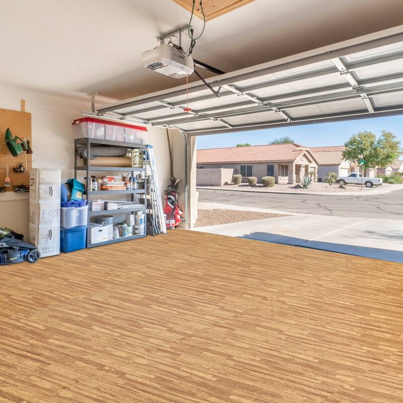 Sorbus 120 Sq. Ft. Wood Grain Floor Tiles Foam Mat EVA Interlocking Mats Tile 3/8-Inch Thick Flooring Wood Puzzle Exercise Mats