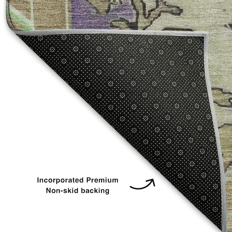 Premium Washable Super Soft Vintage Traditional Mayfield Rug