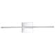 preview thumbnail 46 of 105, Conley 28" Dimmable Integrated LED Metal Wall Sconce, by JONATHAN Y Chrome - Single Lamp