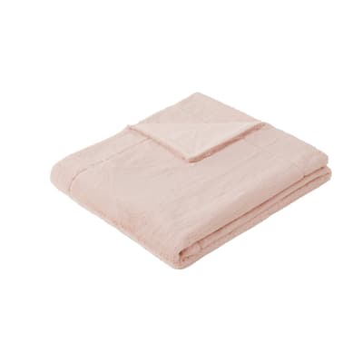 Vince Camuto Super Soft Faux Rabbit Fur 60x70 Throw in Gift Box