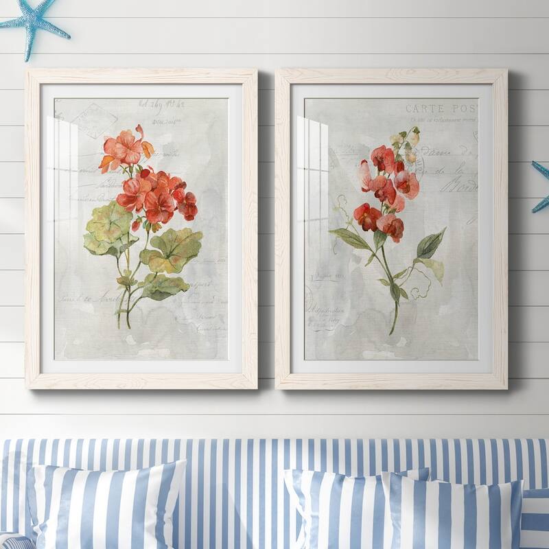 Linen Geranium-Premium Framed Print - Ready to Hang