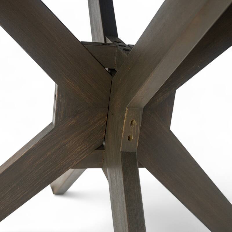 Stamford Outdoor Round Acacia Dining Table by Christopher Knight Home - 47.25" L x 47.25" W x 30.00" H