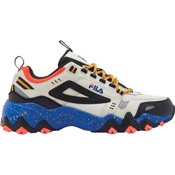 blue and orange fila shoes