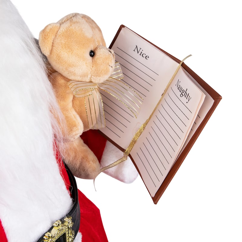 Lighted and Animated Musical Santa Claus Christmas Decoration - 32"