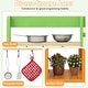 preview thumbnail 7 of 8, Costway Mud Kitchen for Kids with Realistic Stoves Faucet Sink Oven & - See Details