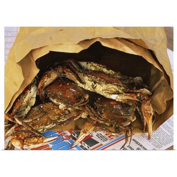 Home Decor Posters Prints Crab Close Up Canvas Poster Art Print