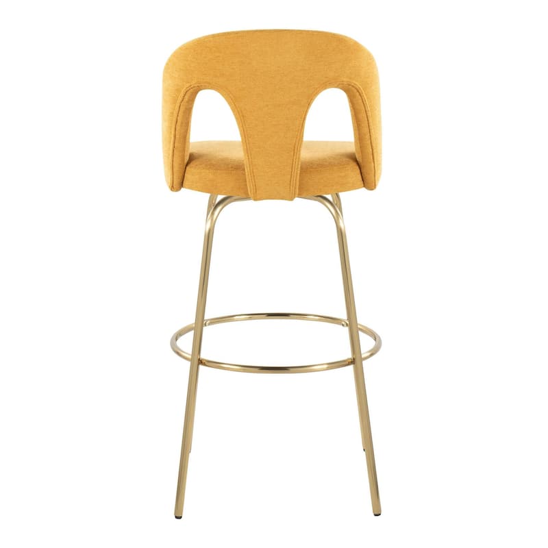 Ava Upholstered 30" Fixed-Height Barstool - Set of 2