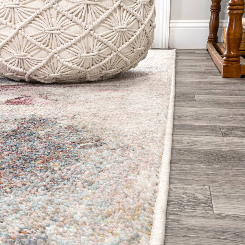 JONATHAN Y Balansat Modern Abstract Muted Flowers Area Rug