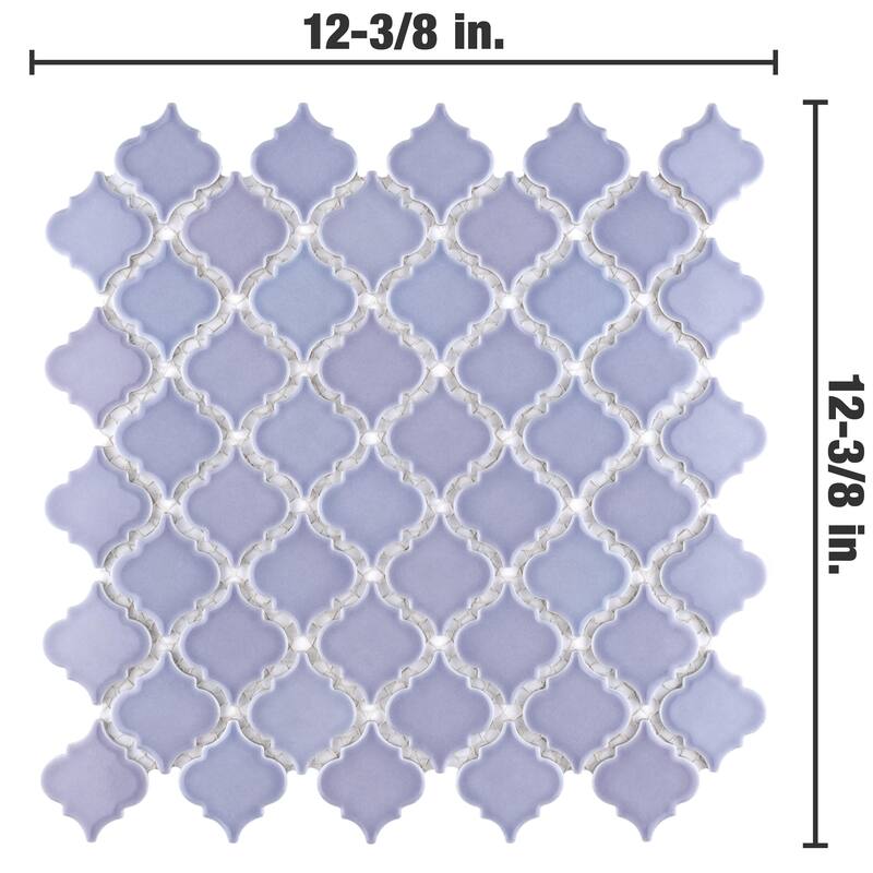 Merola Tile Hudson Tangier Lavendar 12-3/8" x 12-3/8" Porcelain Floor and Wall Tile