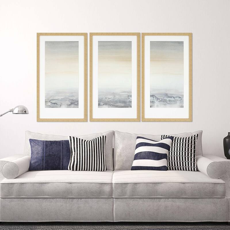 Sable Island S/3 Framed Art Under Glass - Grey
