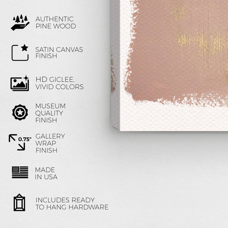 Wynwood Studio Canvas Abstract Cloudy Dreams Brown and Light Brown Modern & Contemporary Wall Art Canvas Print