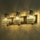 preview thumbnail 8 of 9, 3-Light Modern Glam Bathroom Vanity Lights Crystal Wall Sconce Light for Mirror