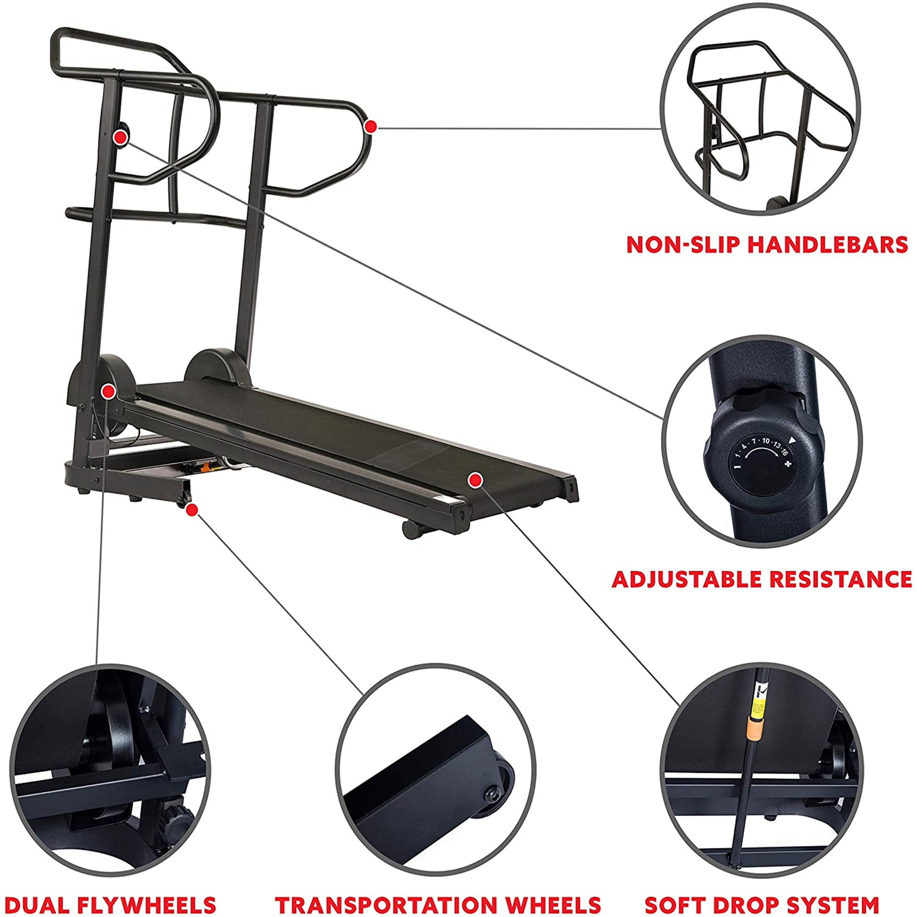 Magnetic new arrivals resistance treadmill