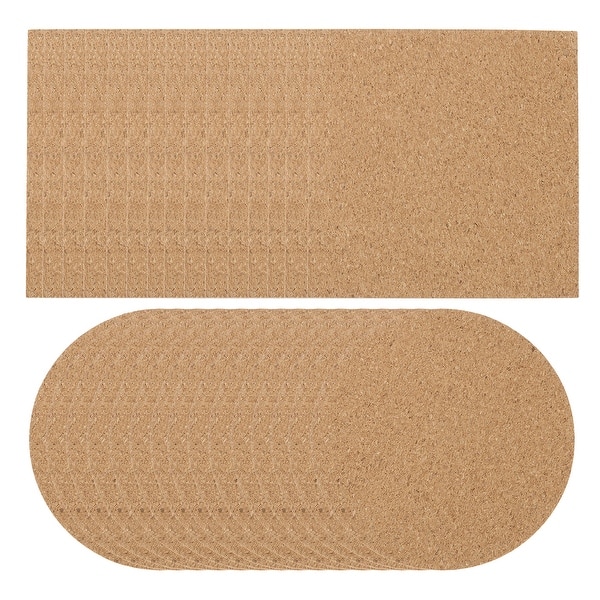 KITLAB 100 Pcs Self-Adhesive Cork Sheets For DIY Coasters