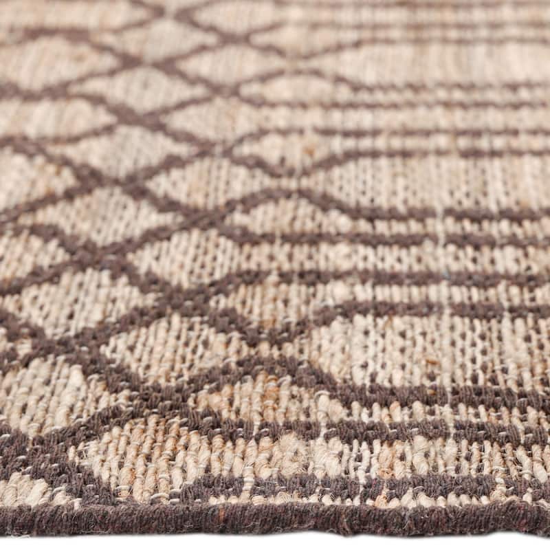 Overton Handmade Modern Contemporary Trellis Area Rug