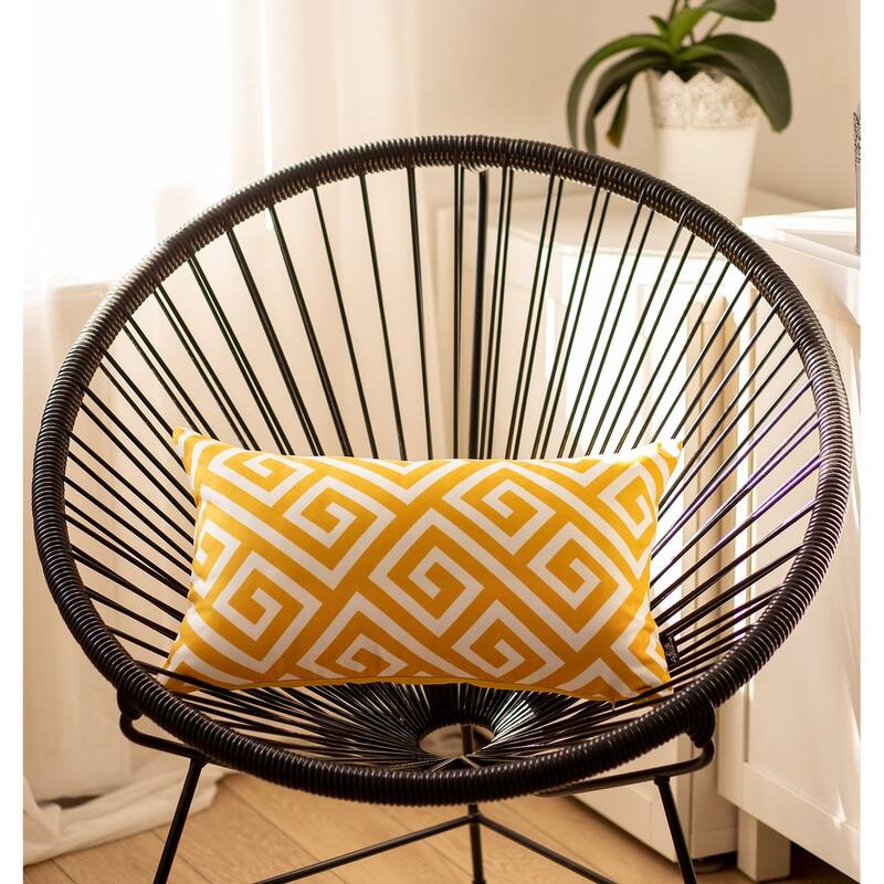 Greek Key Lumbar Throw Pillow Cover