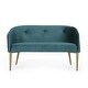 preview thumbnail 3 of 31, Brayer Modern Glam Tufted Velvet Loveseat by Christopher Knight Home - 49.50" L x 25.25" W x 30.25" H