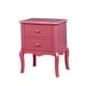preview thumbnail 9 of 20, Hoa Traditional Solid Wood 2-Drawer Nightstand by Furniture of America
