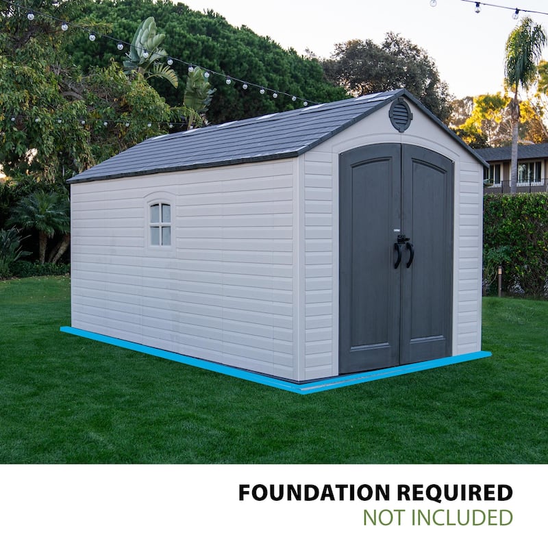 Lifetime 8 Ft. x 15 Ft. Outdoor Storage Shed