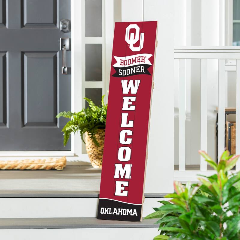 47" Porch Leaner Welcome Wall Sign, University of Oklahoma