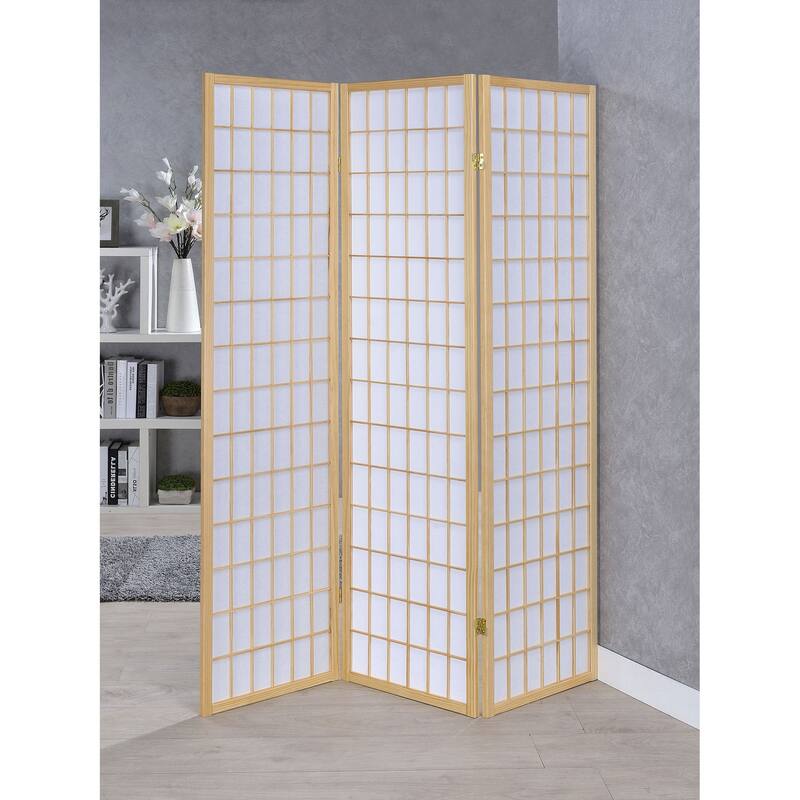 Carrie 3-Panel Room Divider Folding Shoji Screen