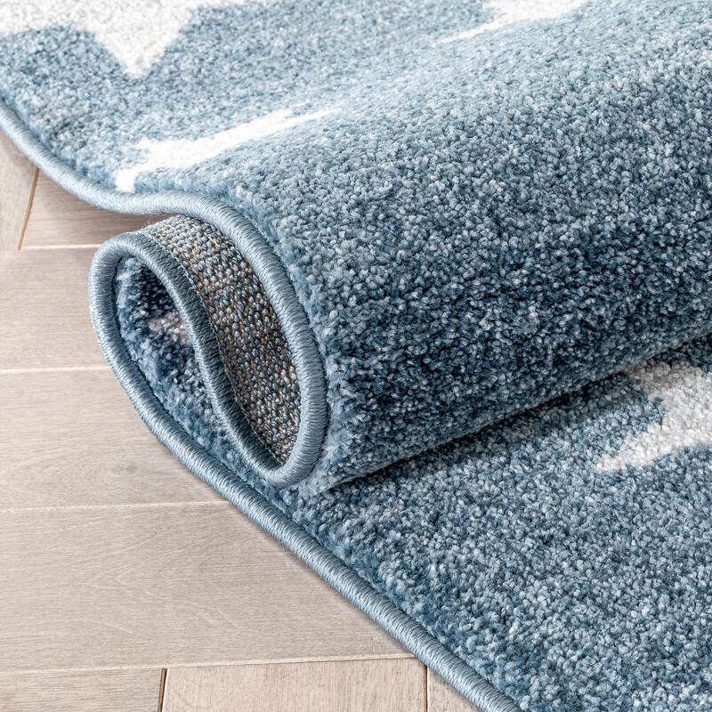 Well Woven Kennedy Stars Plush Area Rug