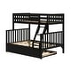 preview thumbnail 3 of 20, Scandinavian Twin Over Full Bunk Bed With Twin-Size Trundle