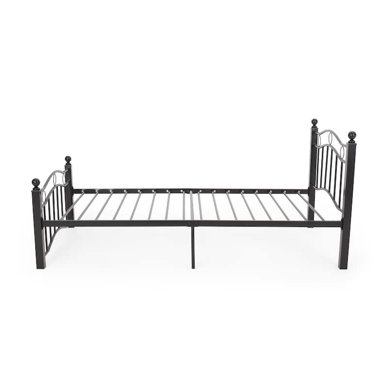 Bouvardia Contemporary Iron Bed Frame by Christopher Knight Home